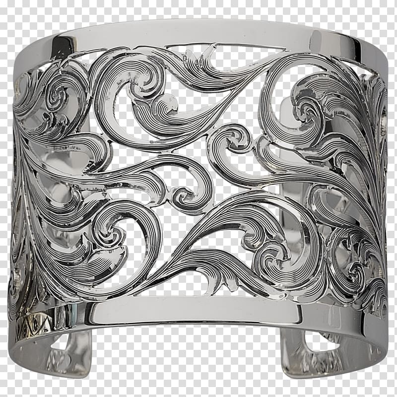 Sterling silver Bracelet Filigree Silversmith, silver transparent background PNG clipart