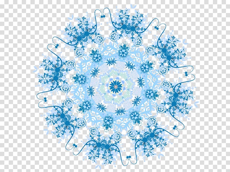 Snowflake, Blue snowflake transparent background PNG clipart