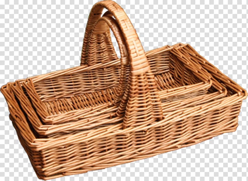 Sussex trug Picnic Baskets Wicker Garden, wooden basket transparent background PNG clipart