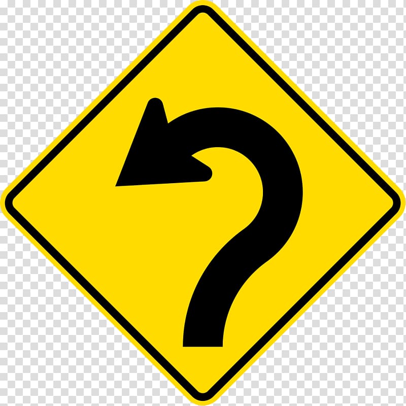 Traffic sign Reverse curve Symbol Road, symbol transparent background PNG clipart