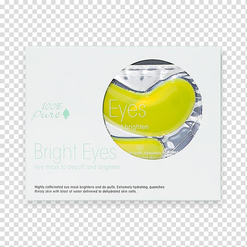 100% Pure Bright Eyes Mask Skin care Blindfold, mask transparent background PNG clipart