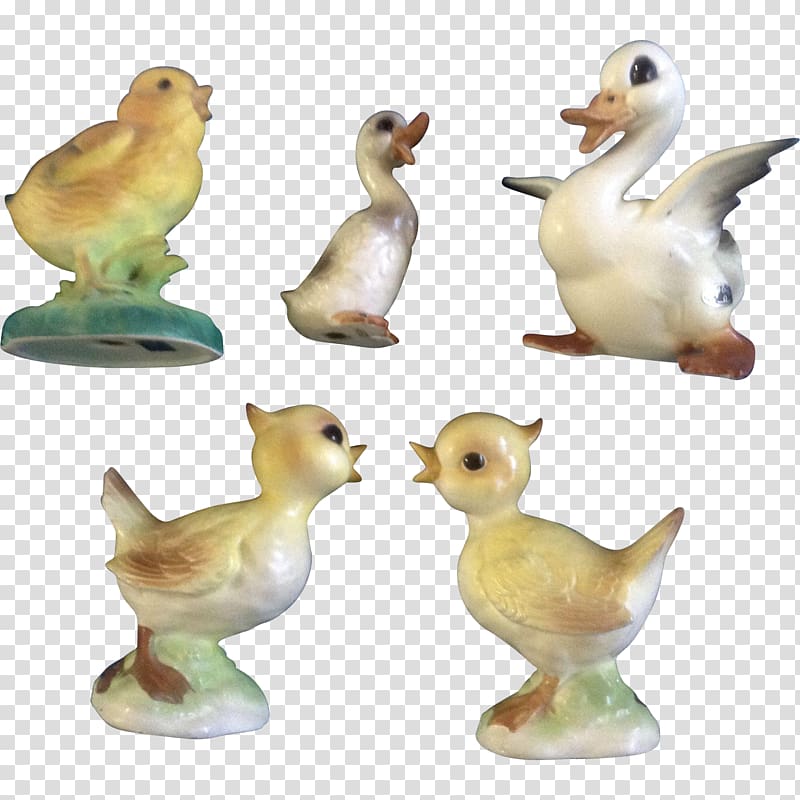 Duck Figurine Ceramic Porcelain Easter, duck transparent background PNG clipart