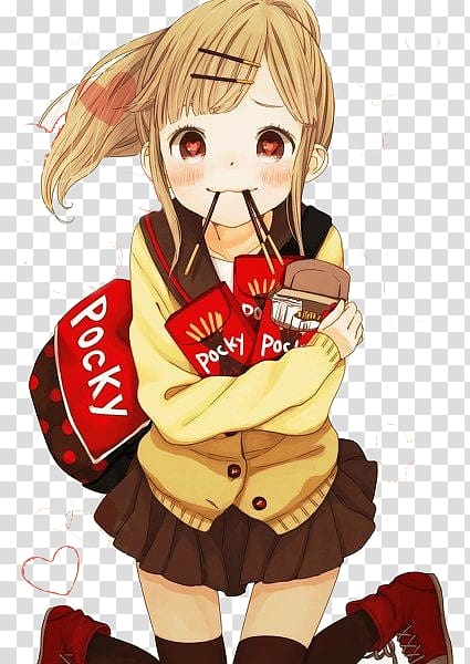 Anime Pocky Drawing Manga, food anime transparent background PNG clipart