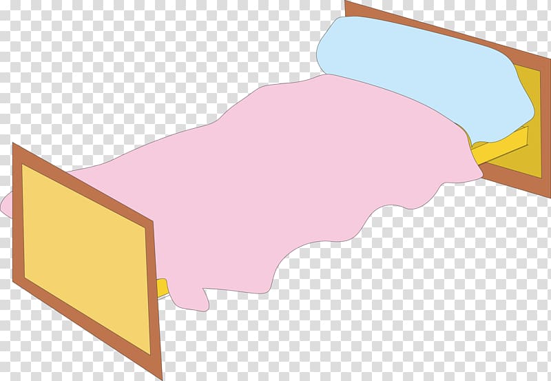 Cartoon Bed Drawing, Cartoon twin beds material transparent background PNG clipart