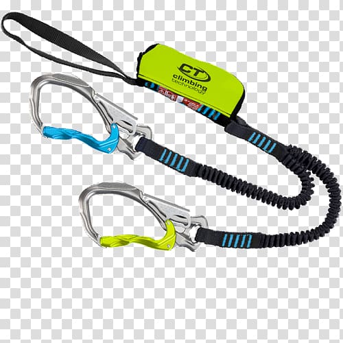 Via ferrata Klettersteigset Carabiner Rope Adventure park, rope transparent background PNG clipart