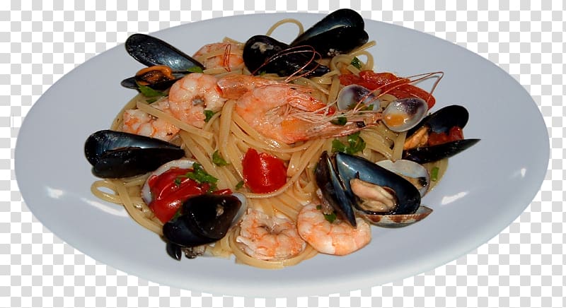 Italian cuisine Portuguese cuisine Mussel Recipe Dish, linguini transparent background PNG clipart