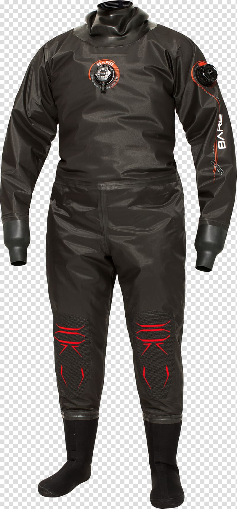 Dry suit Scuba diving Wetsuit Diving suit Glove, diving suit transparent background PNG clipart