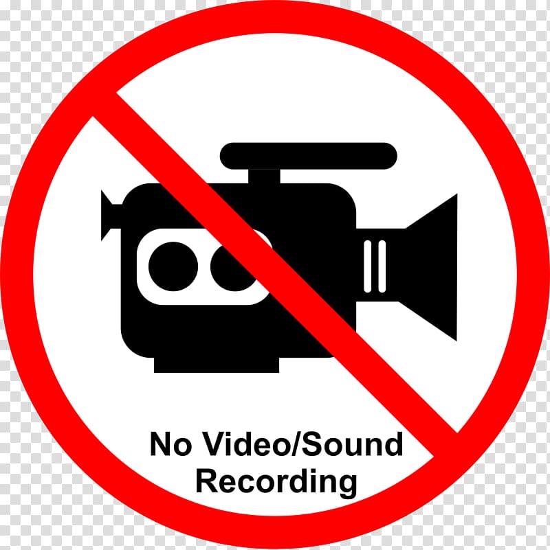 No symbol , video recording transparent background PNG clipart