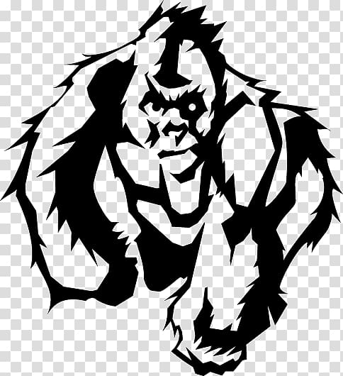 Lemurs Gorilla Logo Art, gorilla transparent background PNG clipart