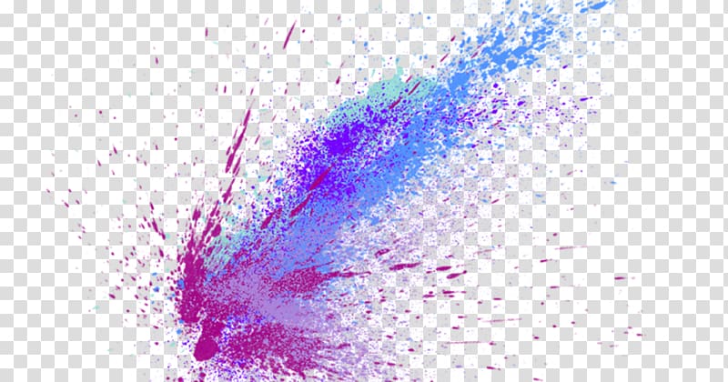 Pink blue and teal paint splat Desktop PicsArt Studio