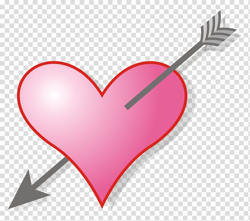 Heart Lovesickness Symbol Arrow, broken heart transparent background PNG clipart