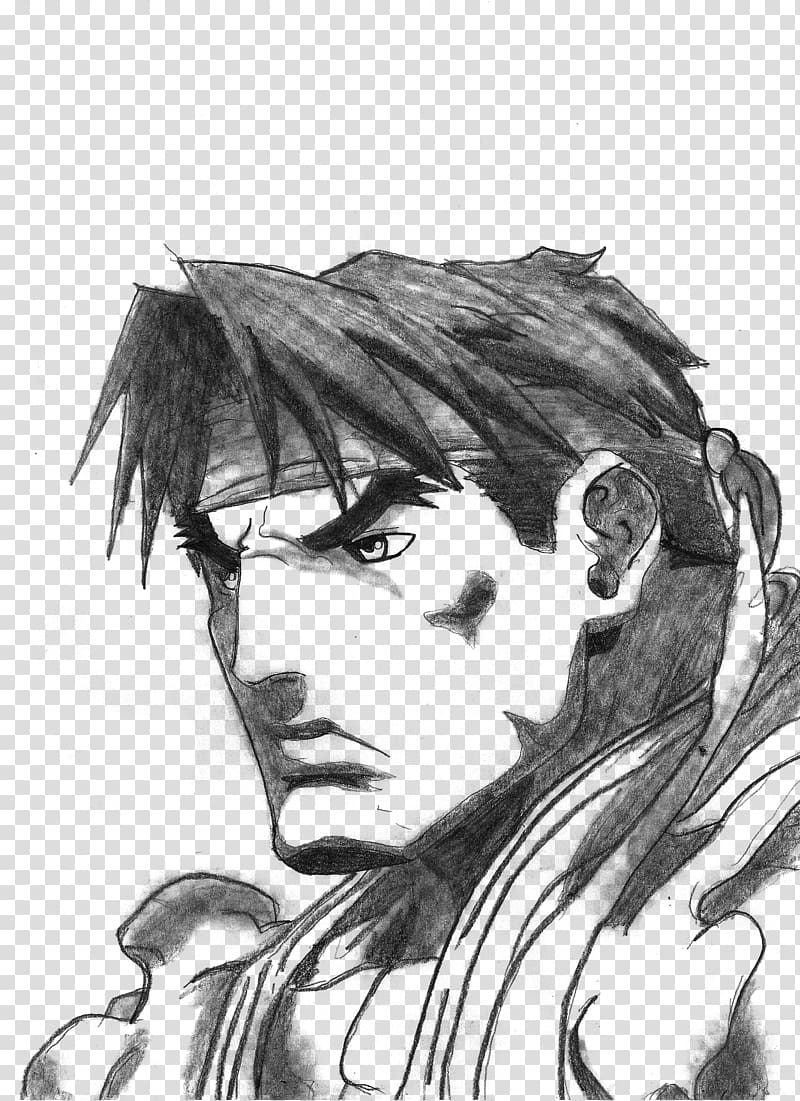 Drawing Manga Cartoon Sketch, ryu x juri transparent background PNG clipart