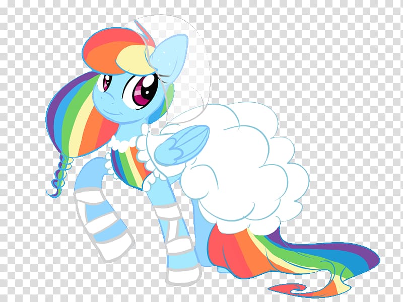 Rainbow Dash Twilight Sparkle Clothing Dress Pony, mink hair dress transparent background PNG clipart