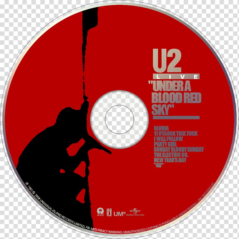 Compact disc Under a Blood Red Sky U2 Live Album A Celebration, sky pink transparent background PNG clipart