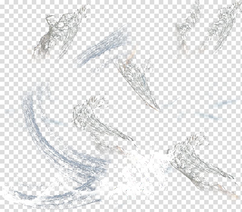 Black and white Bling-bling Pattern, water waves transparent background PNG clipart