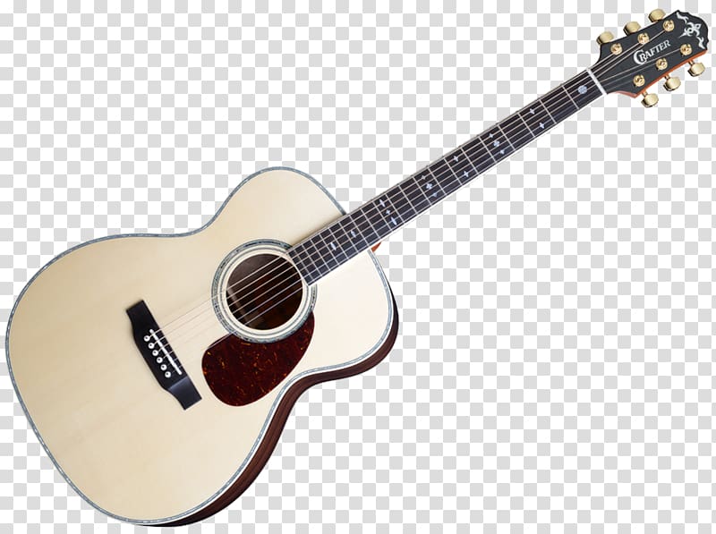 Crafter Acoustic guitar Music Acoustic-electric guitar, amplifier bass volume transparent background PNG clipart