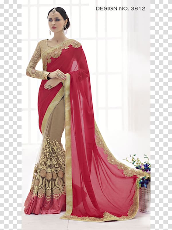 Wedding sari Georgette Langa voni Blouse, others transparent background PNG clipart