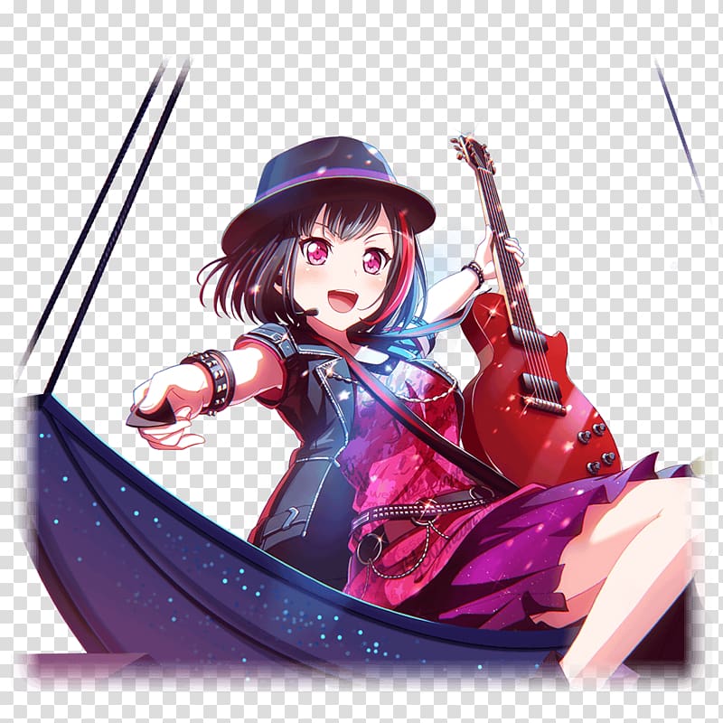BanG Dream! Girls Band Party! Phantasy Star Online 2 Anime Rhythm game, Id Card Mock Up transparent background PNG clipart