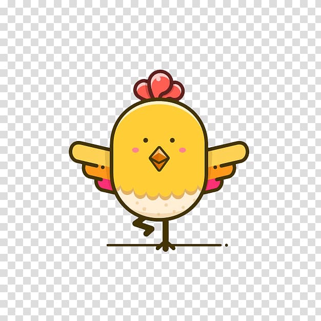 Fried chicken KFC Cartoon Illustration, Cartoon chick transparent background PNG clipart