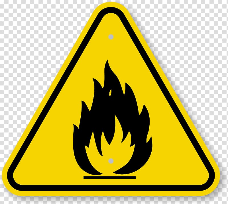 Hazard symbol Fire Safety Warning sign, Warning Sign transparent background PNG clipart