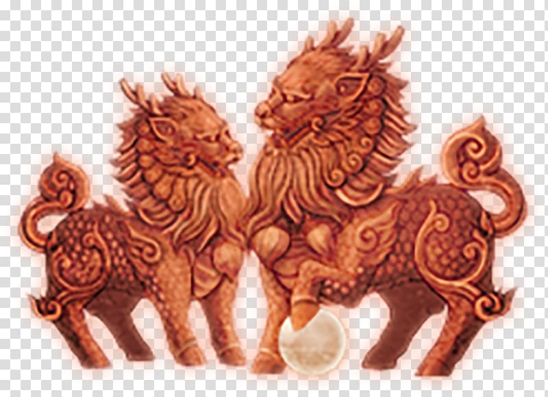 Lion Stone sculpture Google s, Stone lion transparent background PNG clipart