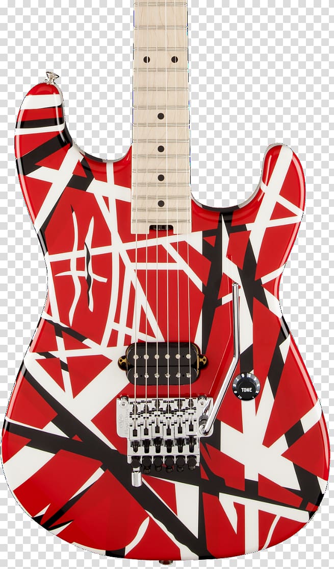 Electric guitar EVH Striped Series 0 Peavey EVH Wolfgang, electric guitar transparent background PNG clipart