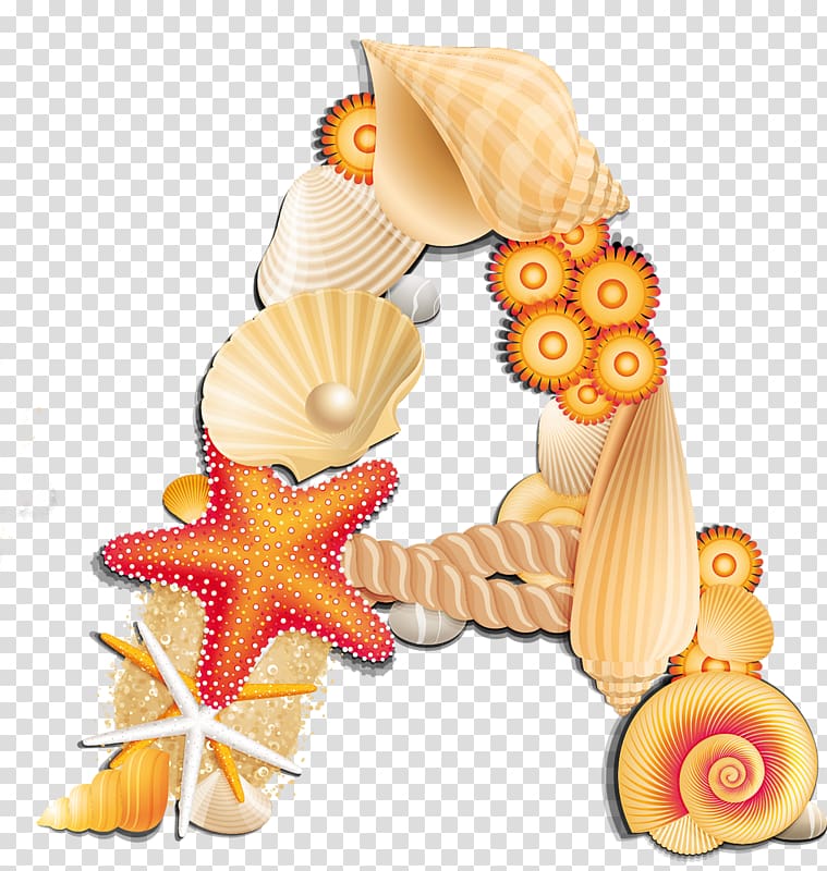 Letter Alphabet Beach Seashell, beach transparent background PNG clipart