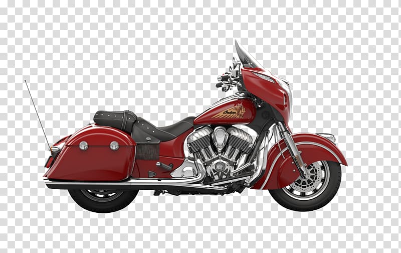Indian Chief Motorcycle Harley-Davidson Sturgis, red motorcycle transparent background PNG clipart