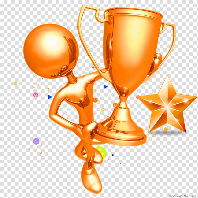 Trophy , Yellow Atmosphere Trophy Decorative Patterns transparent background PNG clipart