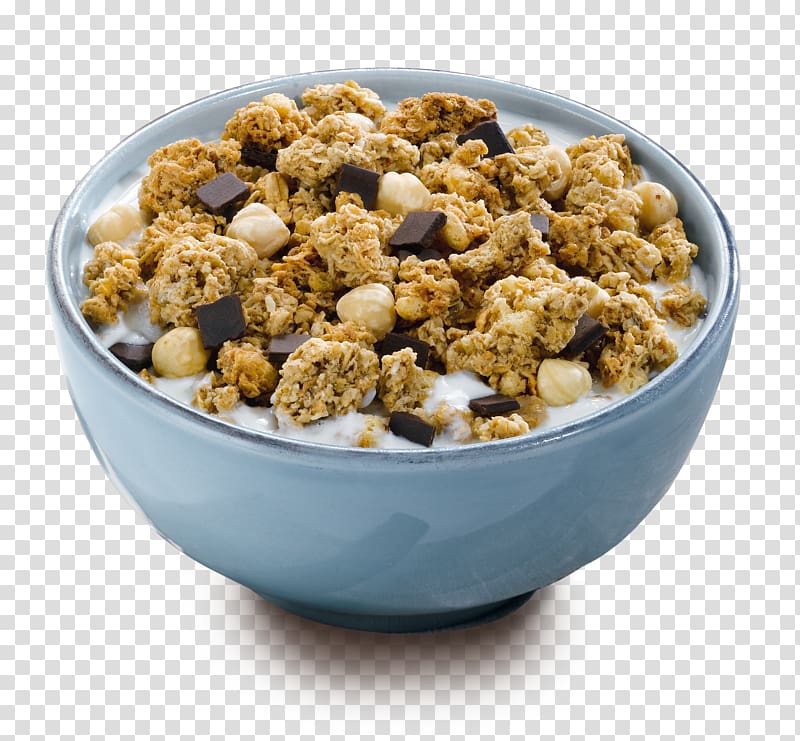 cereal on bowl, Muesli Breakfast cereal Corn flakes Granola, cereal bowl transparent background PNG clipart
