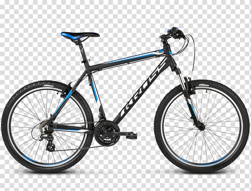 Kross SA Bicycle Mountain bike Shimano Cross-country cycling, Blue hexagon transparent background PNG clipart