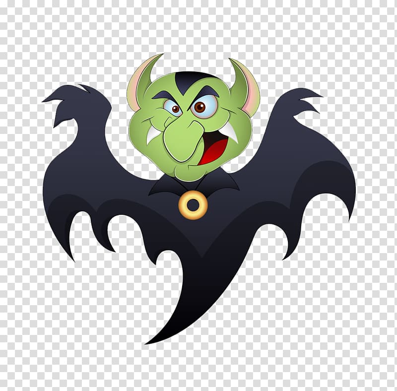 Halloween Cartoon Illustration, Halloween bat transparent background PNG clipart