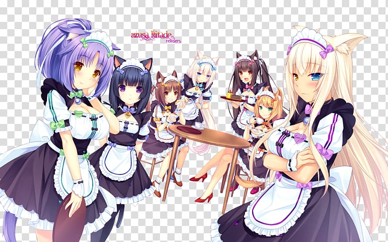 Nekopara Catgirl Anime Maid Sama!, Anime transparent background PNG clipart