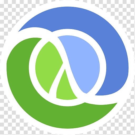 round green, white, and blue logo, Clojure Logo transparent background PNG clipart