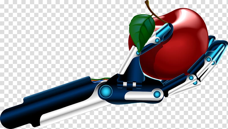 Robotic arm Prosthesis, Mechanical arm red apple transparent background PNG clipart