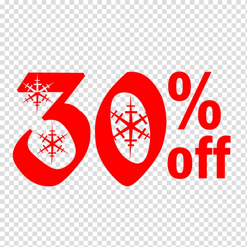 Snow Christmas Sale 30% Off Discount Tag., others transparent background PNG clipart
