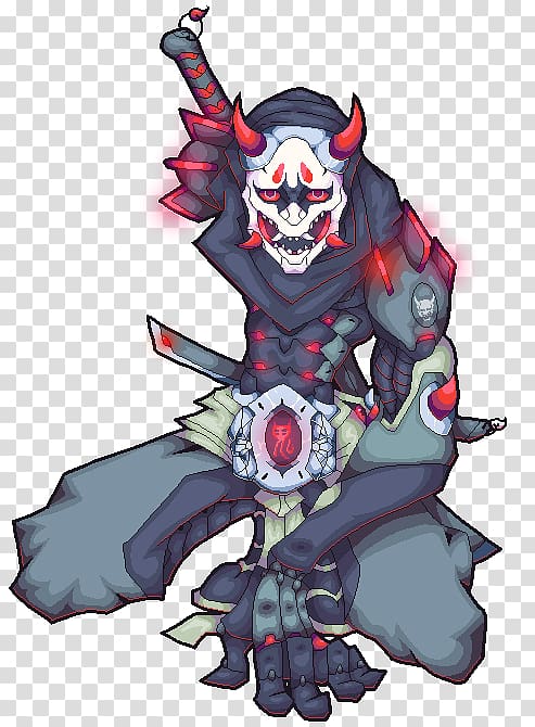Overwatch Oni Genji Art Video game, Doll Cartoon transparent background PNG clipart