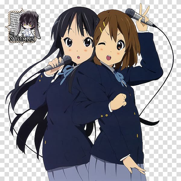 Azusa Nakano Mio Akiyama Yui Hirasawa K-On! Ritsu Tainaka, Yui hirasawa transparent background PNG clipart