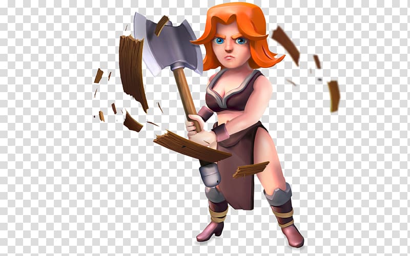female anime character art, Clash of Clans Clash Royale Troop Game Valkyrie, Clash of Clans transparent background PNG clipart
