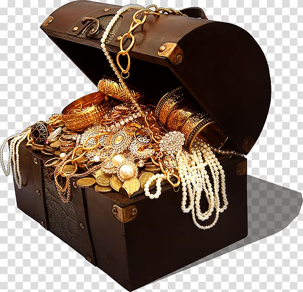 Treasure Gold Bitxi, treasure box transparent background PNG clipart
