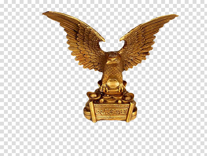 Eagle Hawk Brass Golden Eagle Transparent Background Png