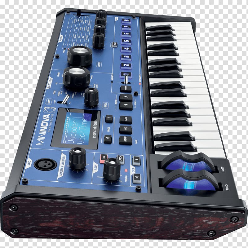 Novation Digital Music Systems Sound Synthesizers Mininova Analog modeling synthesizer Analog synthesizer, musical instruments transparent background PNG clipart