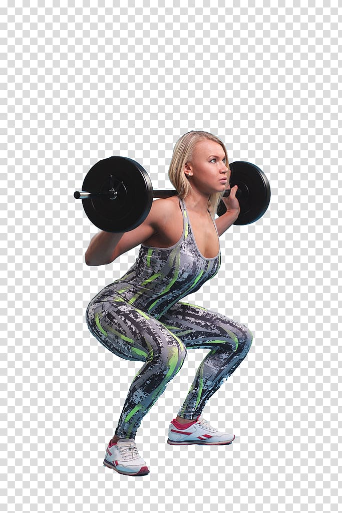 woman weightlifting black barbell, Physical fitness Kettlebell Bodybuilding Fitness centre, Fitness woman transparent background PNG clipart