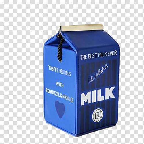 Milkshake Raw milk, Blue box fresh milk transparent background PNG clipart