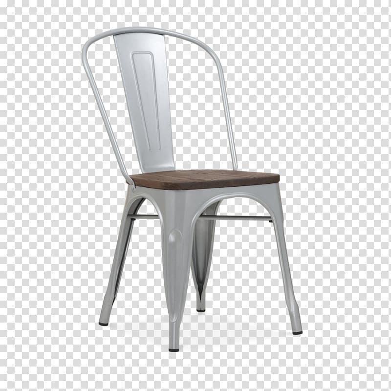 Side Chair Wood Bar stool Metal, Silver Chair transparent background PNG clipart