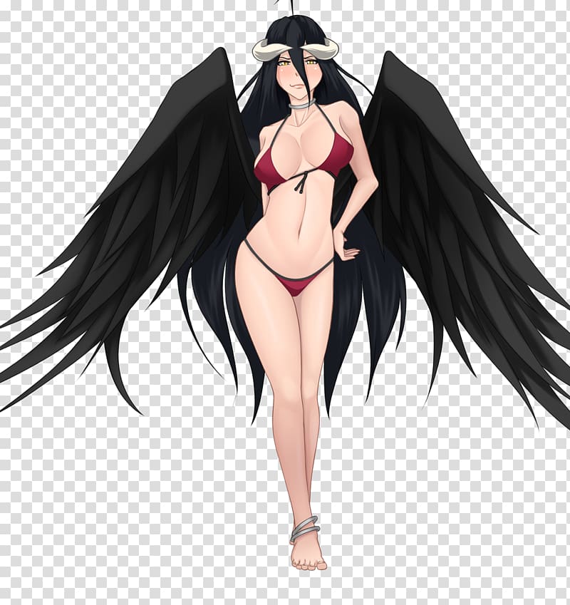 Anime Mangaka Albedo Overlord, Anime transparent background PNG clipart