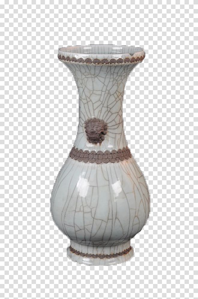 Qing dynasty Ceramic Vase Jar, White jar transparent background PNG clipart