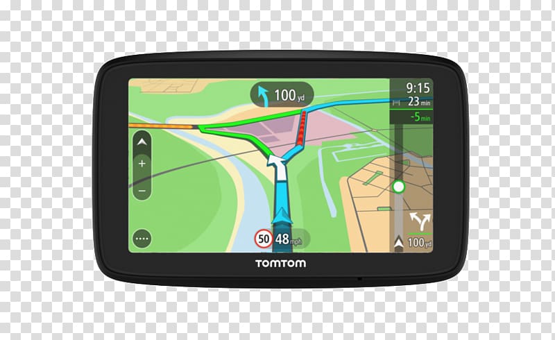 GPS Navigation Systems Car TomTom VIA 53, car transparent background PNG clipart