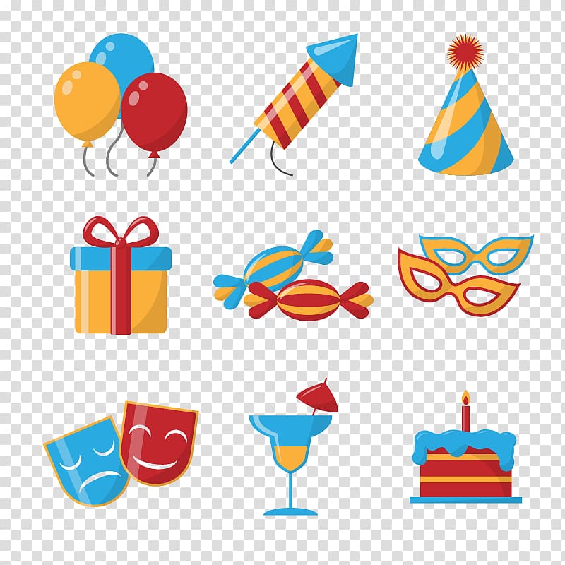 Party Balloon Graphic design Birthday, Mask balloons material transparent background PNG clipart