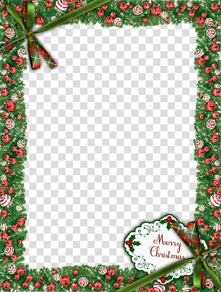 Christmas frame, Christmas Frame transparent background PNG clipart